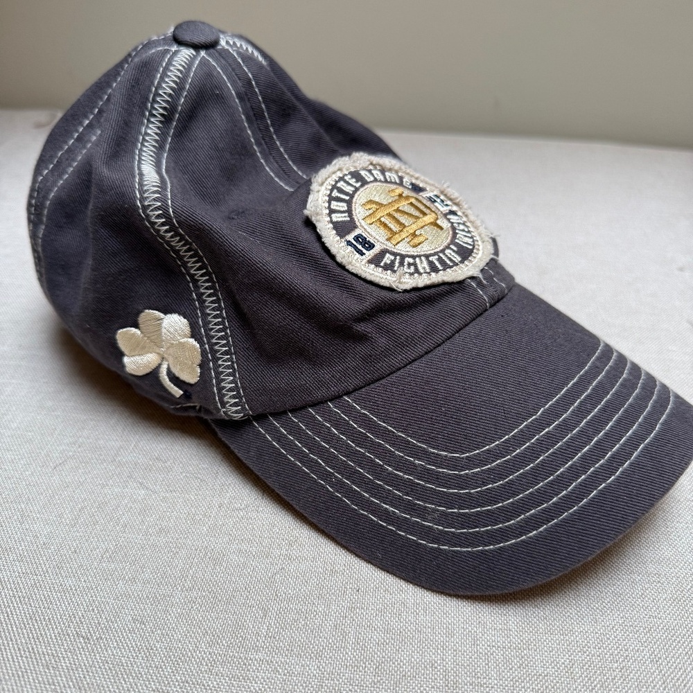 Notre Dame Fighting Irish Baseball Hat Distressed Vintage Look